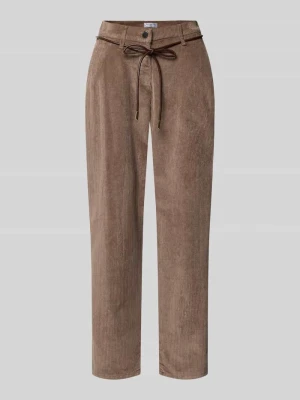 Spodnie o kroju comfort fit o szerokiej nogawce z mieszanki bawełny i modalu model 'Carrie' Raphaela By Brax