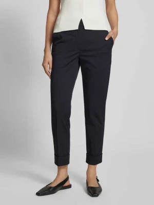 Spodnie o kroju feminine fit z kieszeniami z tyłu Marc Cain