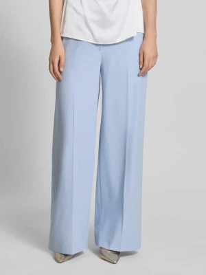 Spodnie o kroju flare i szerokiej nogawce z dodatkiem wiskozy model 'HUZILI' HUGO