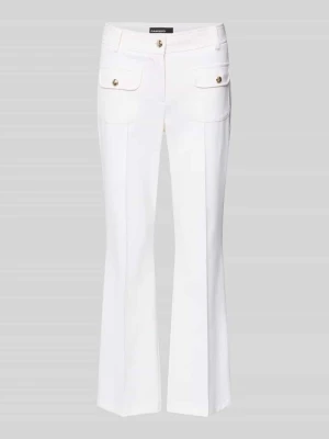 Spodnie o kroju flared fit z domieszką wiskozy model 'FARAH' CAMBIO