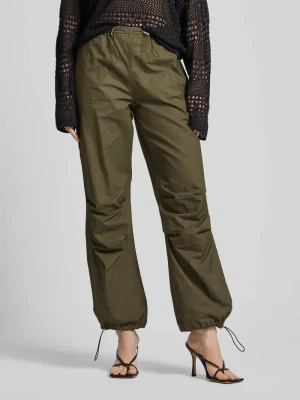 Spodnie o kroju krój baggy z ściągaczami Model „ECHO-LAIA” Only Khaki