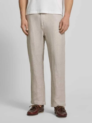 Spodnie o kroju krótkim z mieszanki lnu i bawełny JAKE*S STUDIO MEN