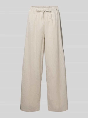 Spodnie o kroju loose fit o szerokości z czystej bawełny model 'AUGUSTA' Only