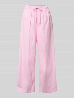 Spodnie o kroju loose fit o szerokości z czystej bawełny model 'AUGUSTA' Only