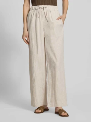 Spodnie o kroju loose fit o szerokości z czystej bawełny model 'AUGUSTA' Only