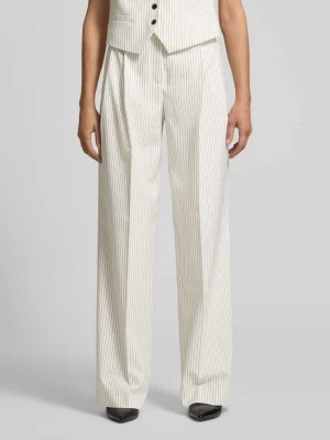 Spodnie o kroju loose fit o szerokości z dodatkiem wiskozy model 'HEJULY' HUGO