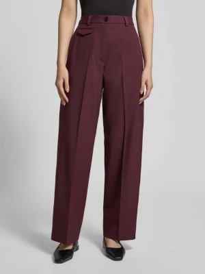 Spodnie o kroju loose fit o szerokości z mieszanki wełny Tommy Hilfiger