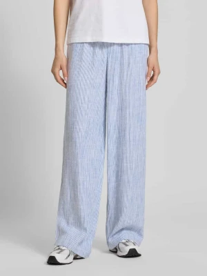 Spodnie o kroju loose fit o szerokości z mieszanki wiskozy i lnu model 'SIESTA' Only