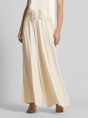 spodnie o kroju loose fit o szerokości z mieszanki wiskozy model 'FULMINE' MAX&Co.