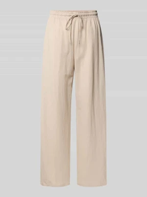 Spodnie o kroju loose fit o szerokości z mieszanki wiskozy model 'JANY' Only