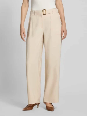 Spodnie o kroju loose fit o szerokości z mieszanki wiskozy s.Oliver BLACK LABEL