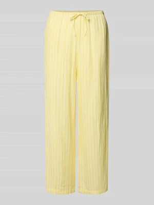 Spodnie o kroju loose fit szerokość z czystej bawełny model 'THYRA' Only