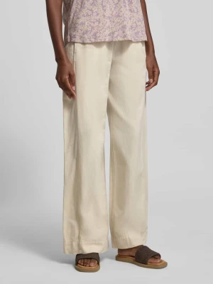 Spodnie o kroju loose fit z lnu z mieszanka bawełny i lnu Marc O'Polo