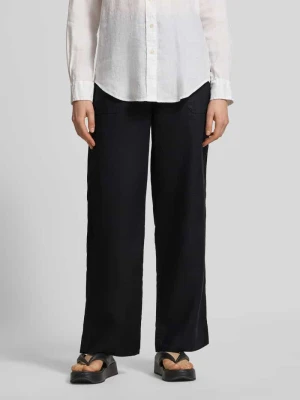 Spodnie o kroju regular fit o szerokości z czystego lnu Lauren Ralph Lauren