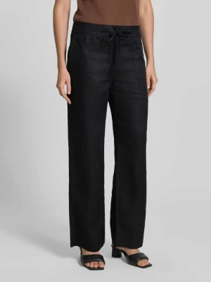 Spodnie o kroju regular fit o szerokości z czystego lnu Lauren Ralph Lauren