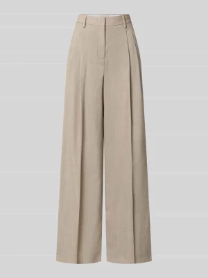 Spodnie o kroju regular fit o szerokości z czystej żywej wełny model 'OVVIO' Weekend Max Mara