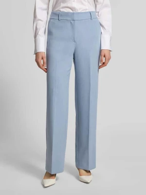 Spodnie o kroju regular fit, szerokość, z dodatkiem wiskozy, model 'RITA' Selected Jasnoniebieski