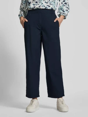 Spodnie o kroju regular fit w jednolitym kolorze Tom Tailor