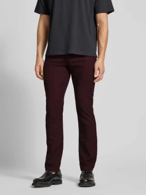 Spodnie o kroju regular fit z detalem z logo model ‘CORDOBA’ Bugatti