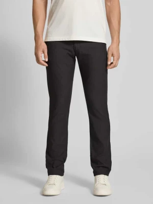 Spodnie o kroju regular fit z detalem z logo model ‘CORDOBA’ Bugatti