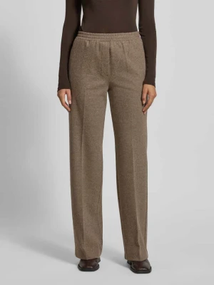Spodnie o kroju regular fit z dodatkiem wełny model ‘ZELMA’ Weekend Max Mara