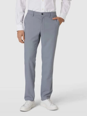Spodnie o kroju regular fit z dodatkiem wiskozy i fakturowanym wzorem Christian Berg Men