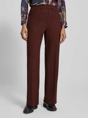 Spodnie o kroju regular fit z dzianiny z dodatkiem żywej wełny model ‘PETRA’ Weekend Max Mara