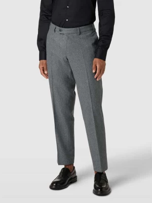 Spodnie o kroju regular fit z efektem melanżu model ‘PIAZENCA’ hiltl
