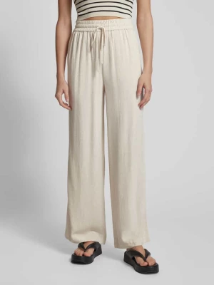 Spodnie o kroju regular fit z elastycznym pasem model ‘VIVA-GULIA’ Selected Femme