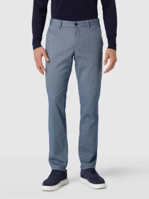 Spodnie o kroju regular fit z fakturowanym wzorem model ‘LOU’ Alberto