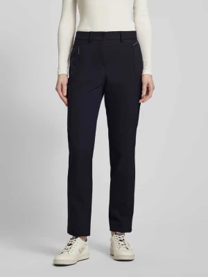 Spodnie o kroju regular fit z kieszeniami zapinanymi na zamek błyskawiczny model ‘FENNA’ Gardeur