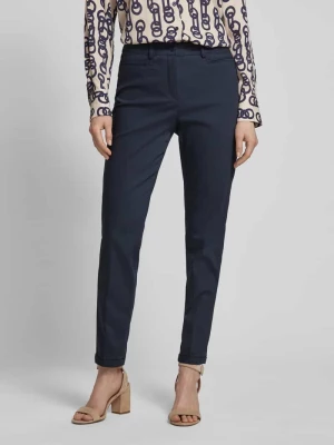 Spodnie o kroju regular fit z lamowanymi kieszeniami model ‘Denise’ Gardeur