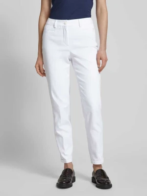Spodnie o kroju regular fit z lamowanymi kieszeniami model ‘Denise’ Gardeur