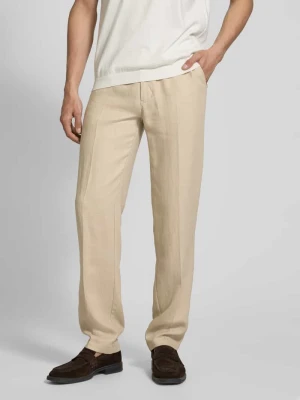 Spodnie o kroju regular fit z mieszanki lnu i wiskozy model ‘BUNKRIS’ Marc O'Polo