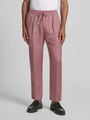 Spodnie o kroju regular fit z mieszanki lnu i wiskozy model „NEIL” Antony Morato