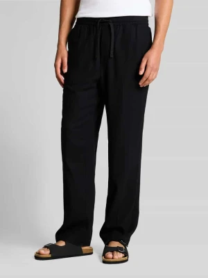 Spodnie o kroju regular fit z mieszanki wiskozy i lnu Tom Tailor Denim