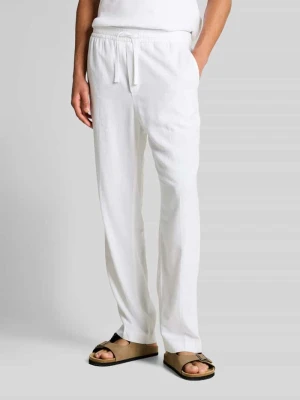 Spodnie o kroju regular fit z mieszanki wiskozy i lnu Tom Tailor Denim