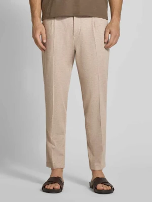 Spodnie o kroju regular fit z mieszanki wiskozy model 'CISALTO' CINQUE