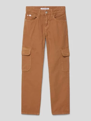Spodnie o kroju regular fit z naszywką z logo model ‘UTILITY’ Calvin Klein Jeans