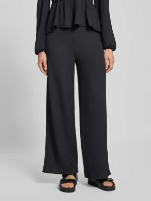 Spodnie o kroju regular fit z szeroką nogawką i elastycznym pasem model ‘30 BILL’ Only