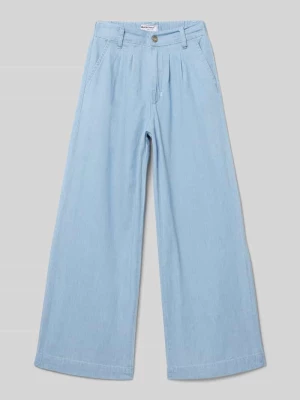 Spodnie o kroju regular fit z wpuszczanymi kieszeniami Blue Effect
