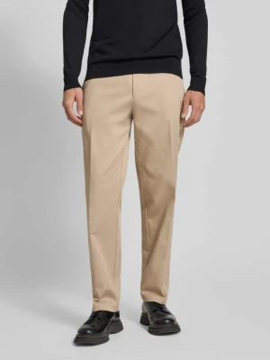 Spodnie o kroju regular fit z wpuszczanymi kieszeniami w stylu francuskim model ‘Ole’ CG - Club of Gents