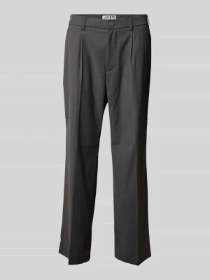 Spodnie o kroju regular fit z zakładkami w pasie JAKE*S STUDIO MEN