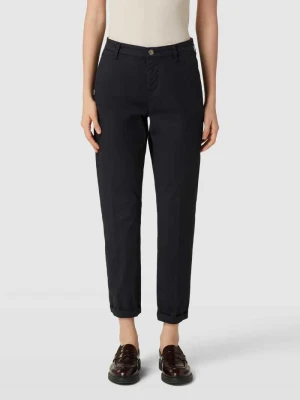 Spodnie o kroju regular fit zapinane na guzik i zamek błyskawiczny model ‘TURN UP’ MAC