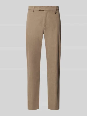 Spodnie o kroju regular straight fit z drobnego sztruksu model 'CORA' Antony Morato Piaskowy
