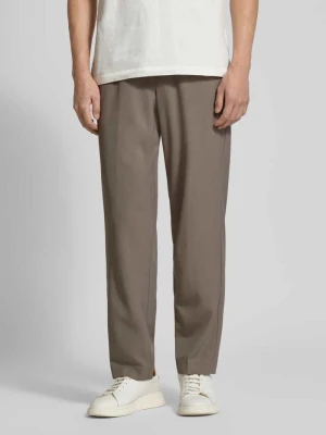 Spodnie o kroju relaxed fit z elastycznym pasem lindbergh