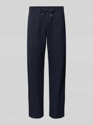Spodnie o kroju relaxed fit z elastycznym pasem model 'TOBY' Jack&Jones Ciemnoniebieski