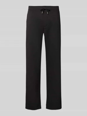 Spodnie o kroju relaxed fit z elastycznym pasem model 'TOBY' Jack&Jones Czarny