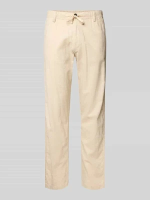 Spodnie o kroju relaxed fit z mieszanki bawełny i lnu model 'KANE' jack & jones