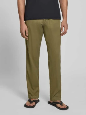 Spodnie o kroju relaxed fit z mieszanki bawełny i lnu model 'KANE' jack & jones